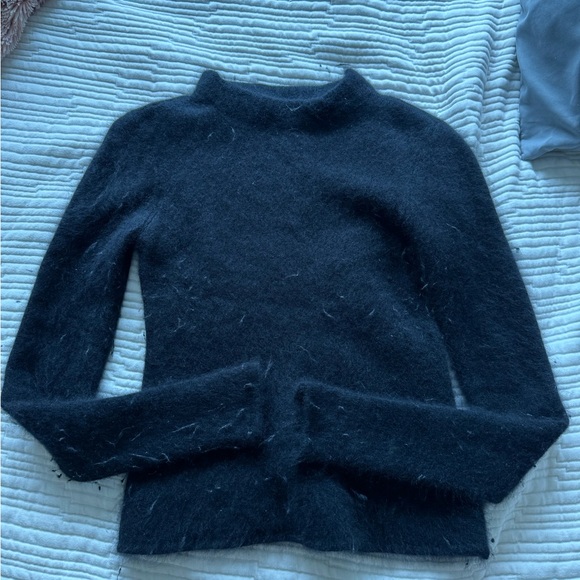 LPA Black Fuzzy Wool Sweater - Picture 2 of 6